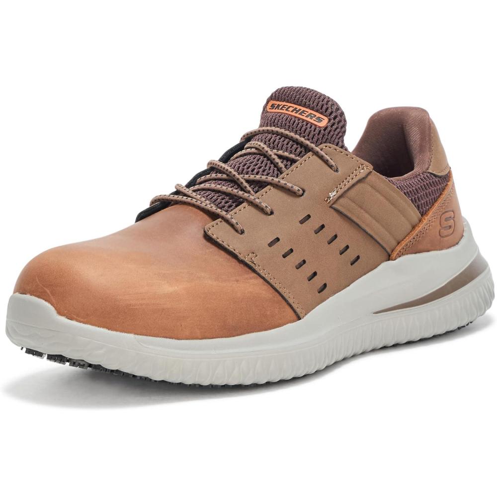 imageSkechers Mens Delson 30 SrTyoll Comp Toe SneakerBrown