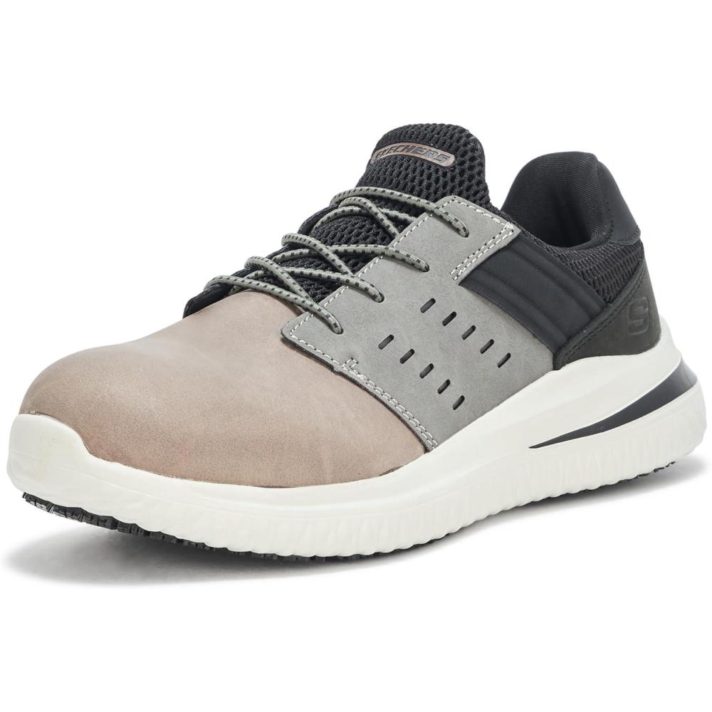 imageSkechers Mens Delson 30 SrTyoll Comp Toe SneakerGrey