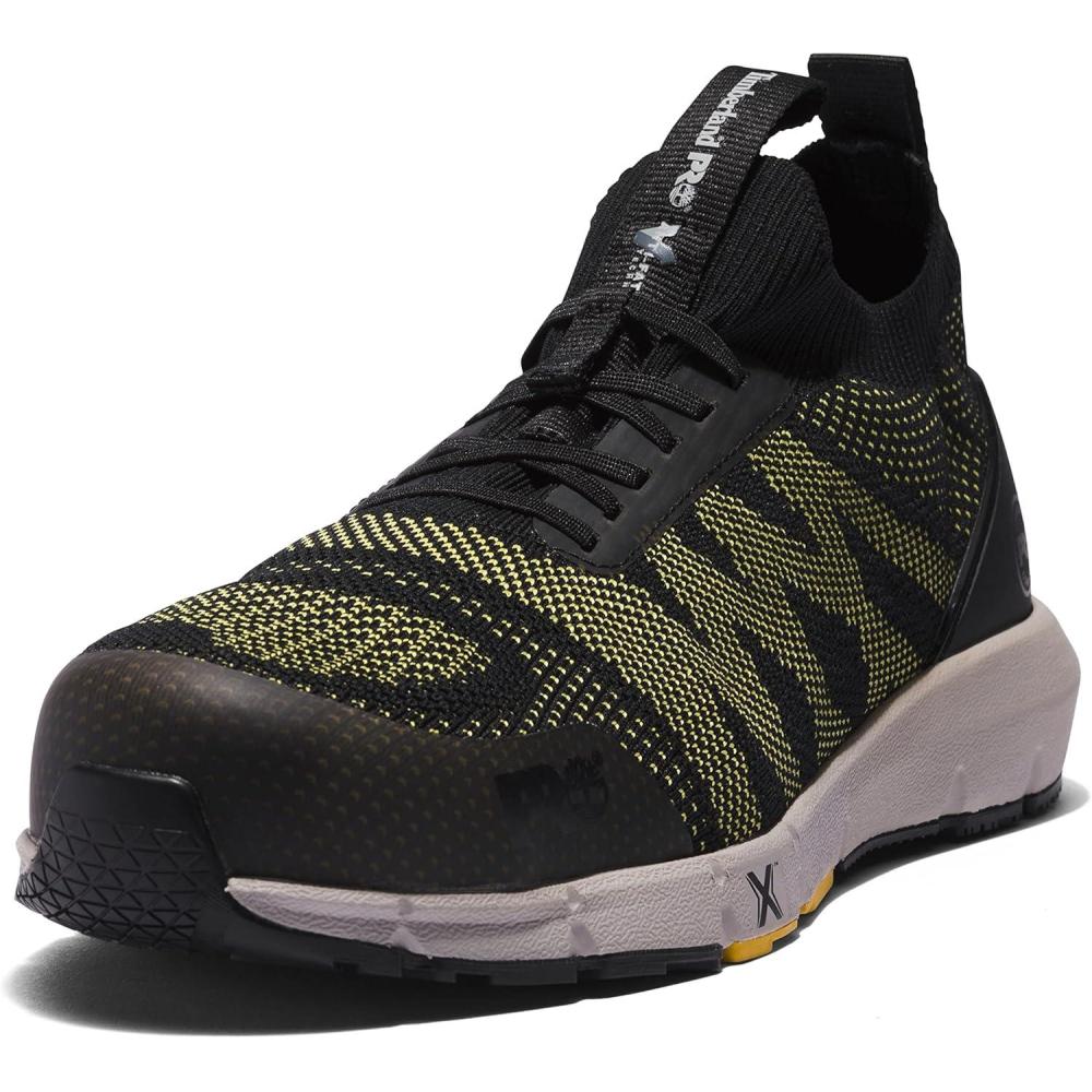 imageTimberland PRO Mens Radius Knit Composite Safety Toe Industrial Athletic Work ShoeBlack