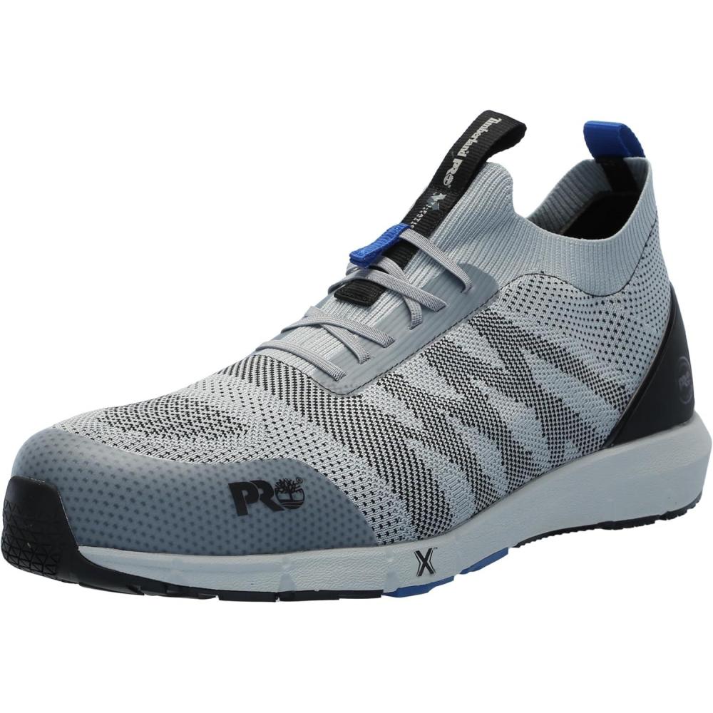 imageTimberland PRO Mens Radius Knit Composite Safety Toe Industrial Athletic Work ShoeGreyBlue 2