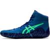 ASICS Men’s Aggressor 5 Wrestling Shoes(Azure/New Leaf)
