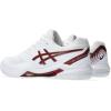 ASICS Men’s Gel-Dedicate 8 Tennis Shoes(White/Antique Red)
