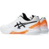 ASICS Men’s Gel-Dedicate 8 Tennis Shoes(White/Shocking Orange)