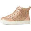 BILLY Footwear Classic Lace High (Little Kid/Big Kid)(Rose Gold Daisy)