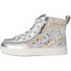 BILLY Footwear Classic Lace High (Little Kid/Big Kid)(Silver Rainbow)