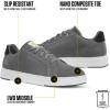 Carhartt Men’s Detroit Nano Toe Leather Work Sneaker(Medium Grey)