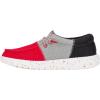 Hey Dude Boy’s Wally Tri Varsity Mesh (Little Big Kid) Loafer(Red/Grey)