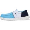 Hey Dude Boy’s Wally Tri Varsity Mesh (Little Big Kid) Loafer(Sky Blue/White)