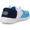 Hey Dude Boy’s Wally Tri Varsity Mesh (Little Big Kid) Loafer(Sky Blue/White)