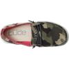 Hey Dude Girl’s Wendy Youth Multiple Sizes & Colors | Girl’s Shoes | Girl’s Lace Up Loafers | Lightweight & Comfortable(Funk Camo)