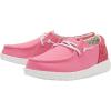Hey Dude Girl’s Wendy Youth Multiple Sizes & Colors | Girl’s Shoes | Girl’s Lace Up Loafers | Lightweight & Comfortable(Funk Fuxia)