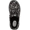 Hey Dude Mens Wally T Skeleton Feet (Toddler)(Black)