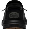 Hey Dude Sirocco Dual Knit Sneakers for Men – Removable Foam Insole – Textile Upper – Round-Toe Design(Black Night)