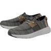 Hey Dude Sirocco Dual Knit Sneakers for Men – Removable Foam Insole – Textile Upper – Round-Toe Design(Grey Mix)