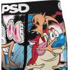 PSD Mens Boxer Briefs – Cartoons, Standard Length Underwear Pack & Singles, Breathable Moisture Wicking Boxer Briefs for Men(R&s Mad)