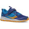 Saucony Unisex-Child Velocer a/C Sneaker (Little Big Kid)(Blue/Orange)