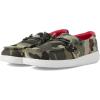 Hey Dude Girl’s Wendy Youth Multiple Sizes & Colors | Girl’s Shoes | Girl’s Lace Up Loafers | Lightweight & Comfortable(Funk Camo)