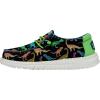 Hey Dude Men’s Wally Funk Dinomite (Little Big Kid) Loafer(Black/Lime)