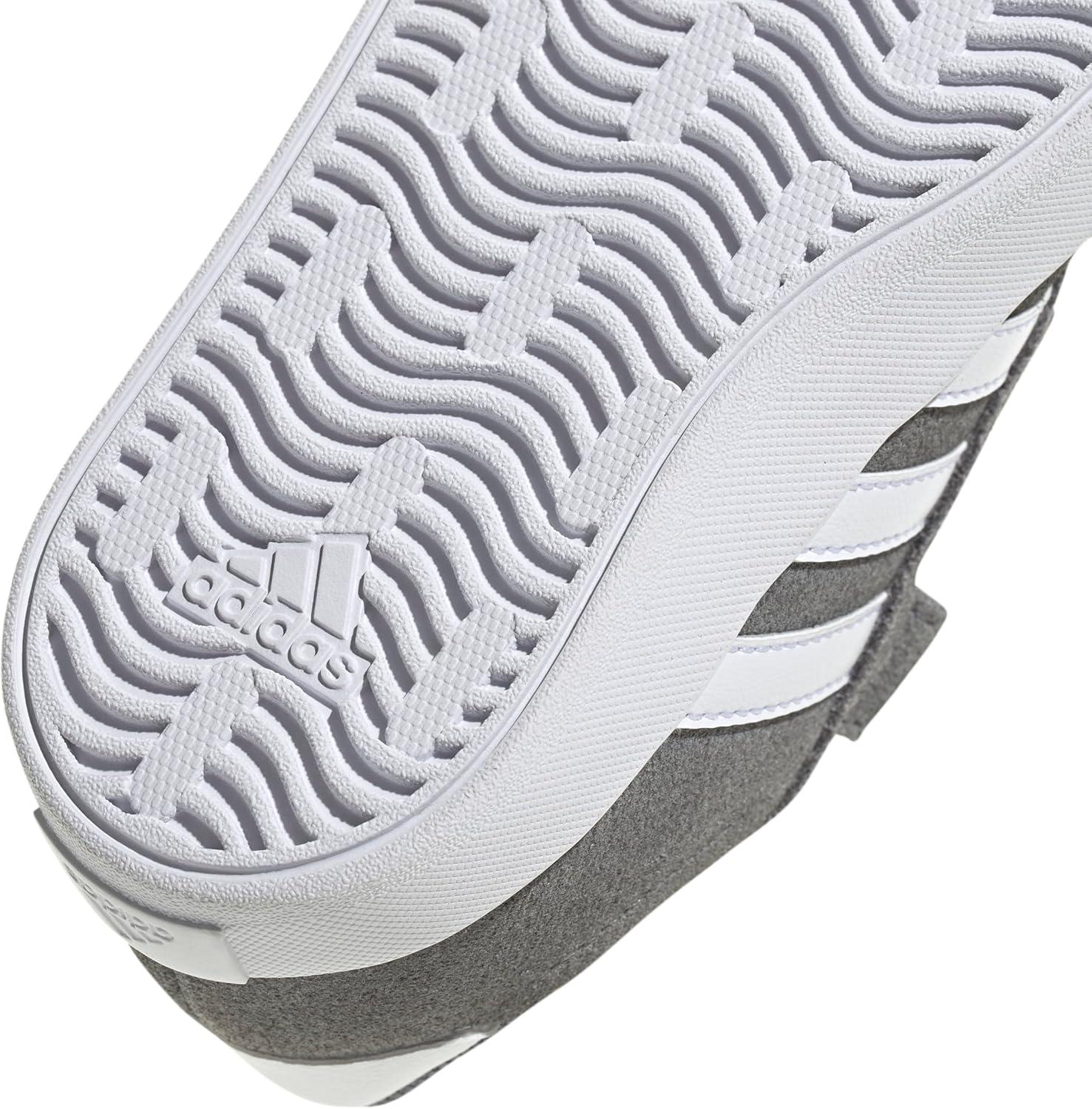 imageAdidas BabyBoys Vl Court 30 Hook ampamp Loop SneakerGreyWhiteGrey