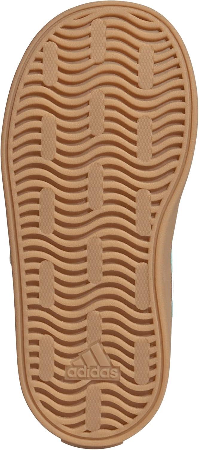 imageAdidas BabyBoys Vl Court 30 Hook ampamp Loop SneakerWhiteFlash AquaAlumina