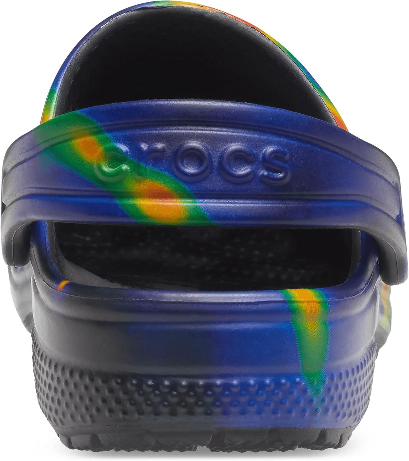 imageCrocs Classic TieDye Graphic Clog ToddlerLittle KidBig KidNavyBlack