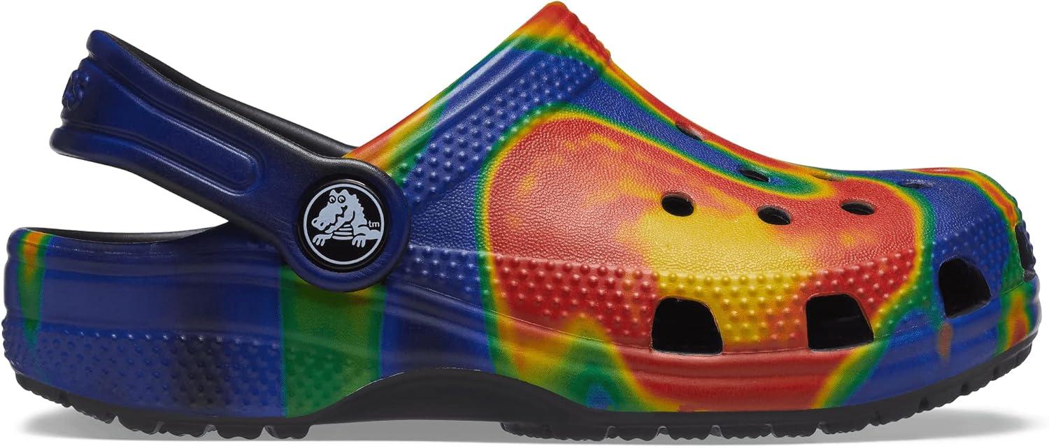 imageCrocs Classic TieDye Graphic Clog ToddlerLittle KidBig KidNavyBlack