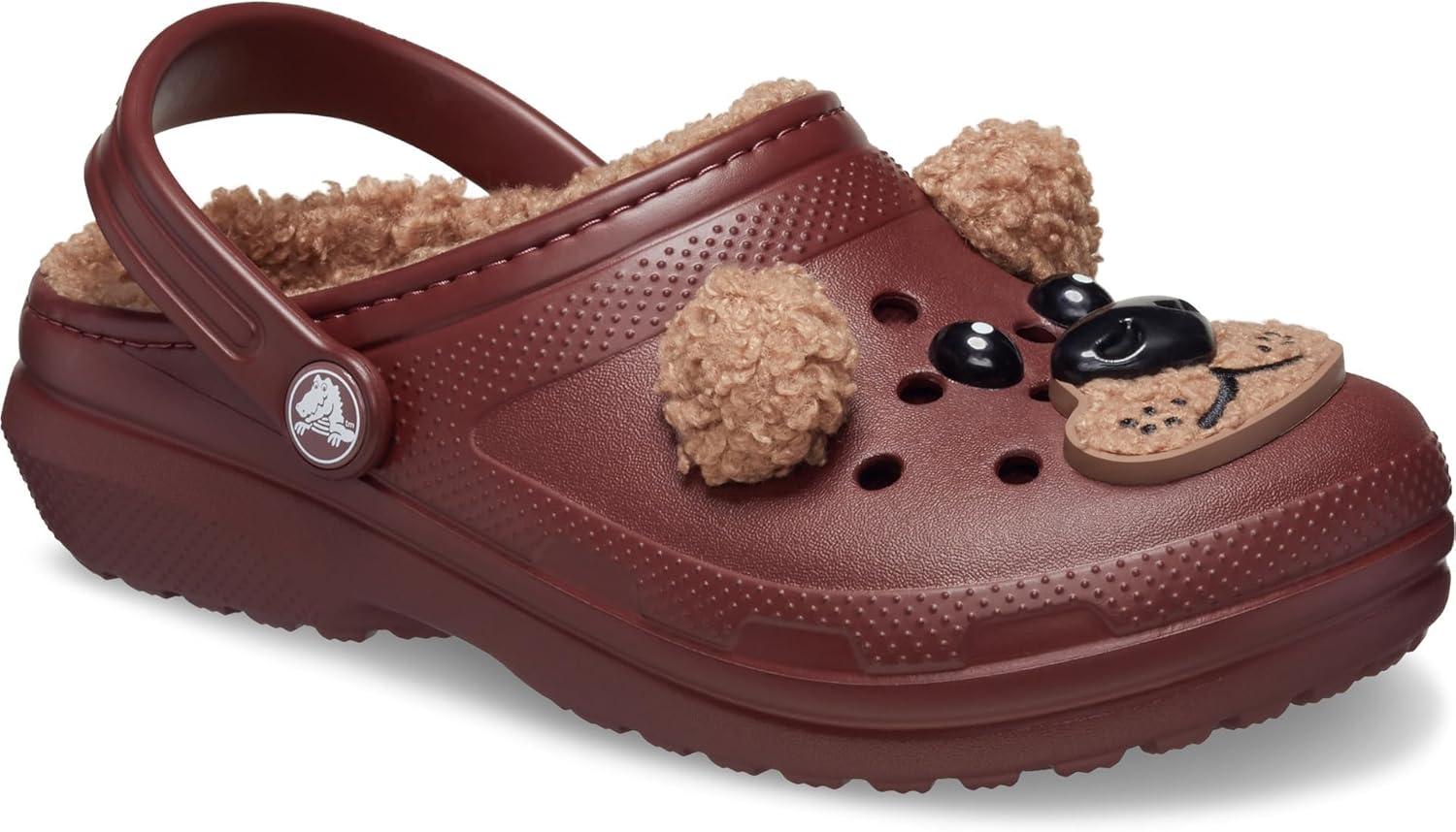 imageCrocs Kids Classic Lined I Am ClogsDark ClayBrown Bear