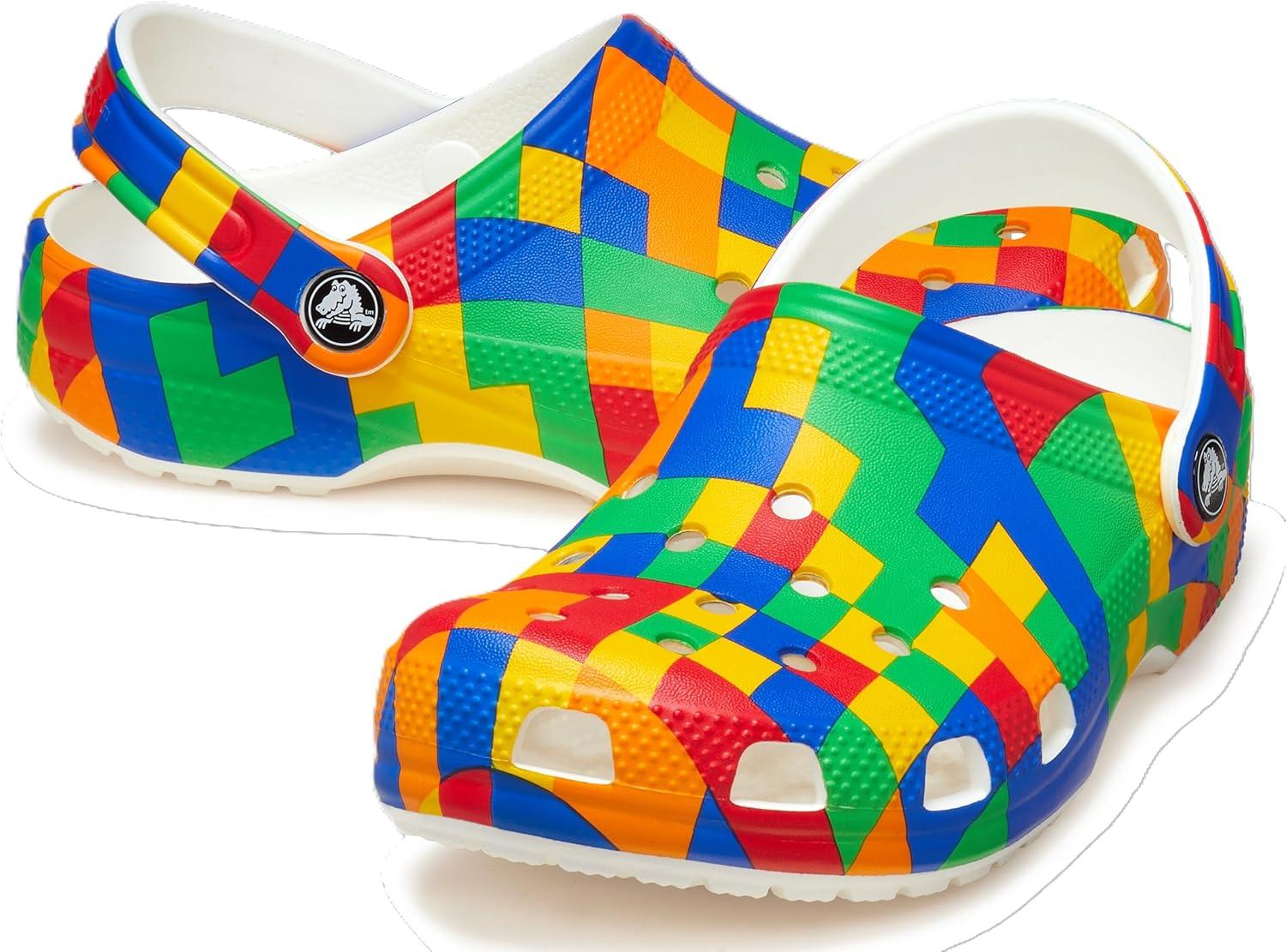 imageCrocs UnisexChild Classic Graphic ClogDigi BlockMulti