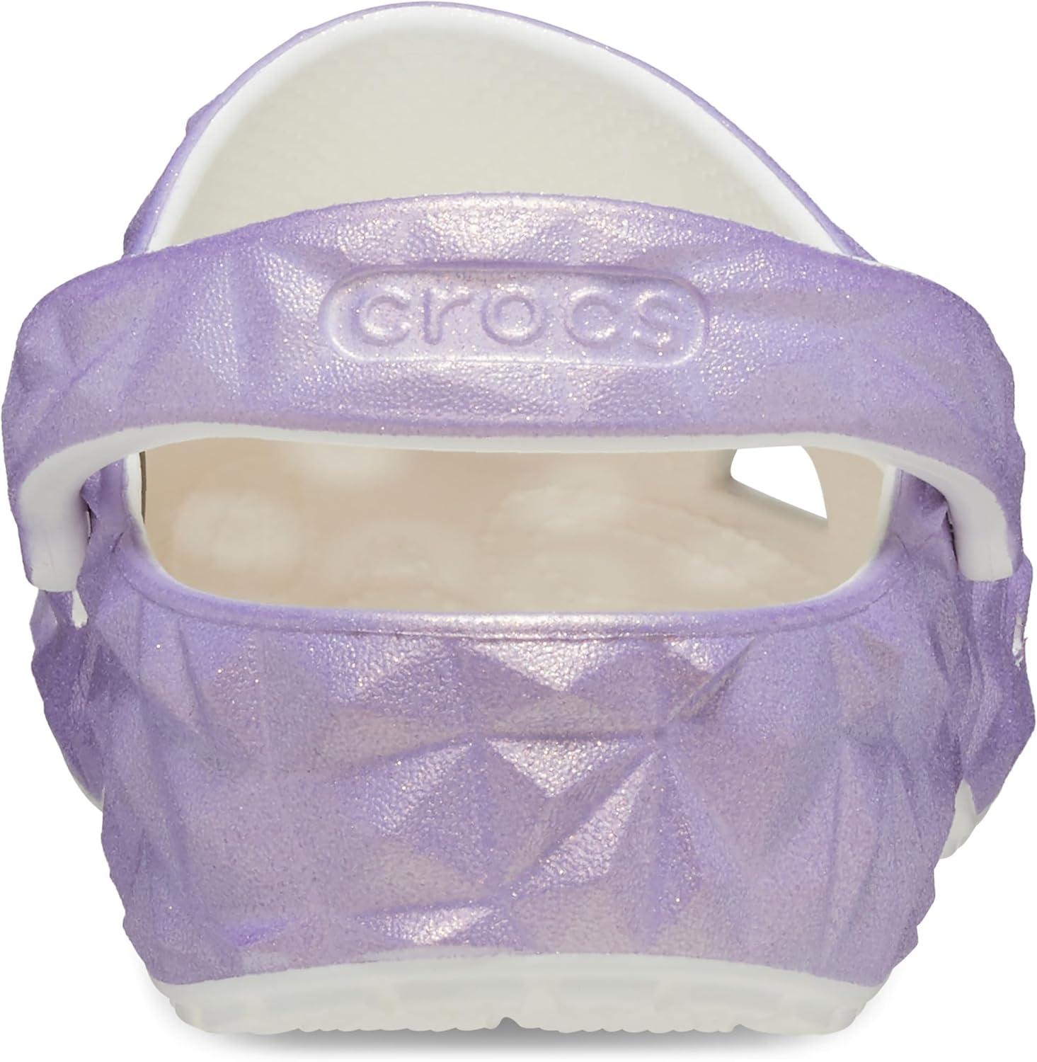 imageCrocs unisexchild Classic Geometric ClogIridescent Lilac
