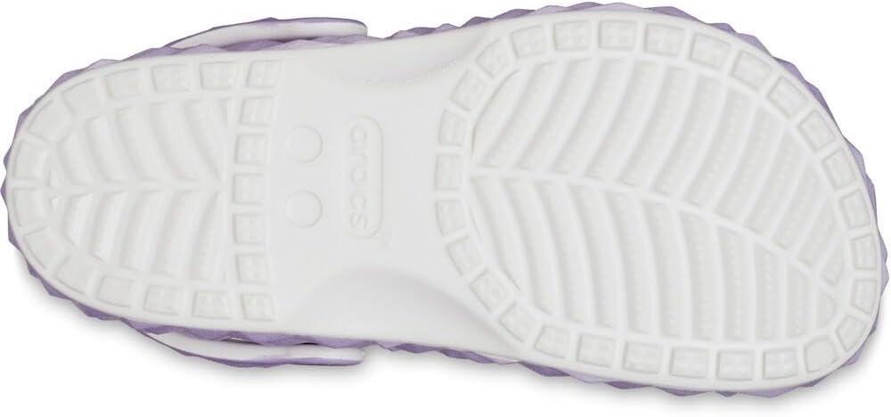 imageCrocs unisexchild Classic Geometric ClogWhiteIridescent