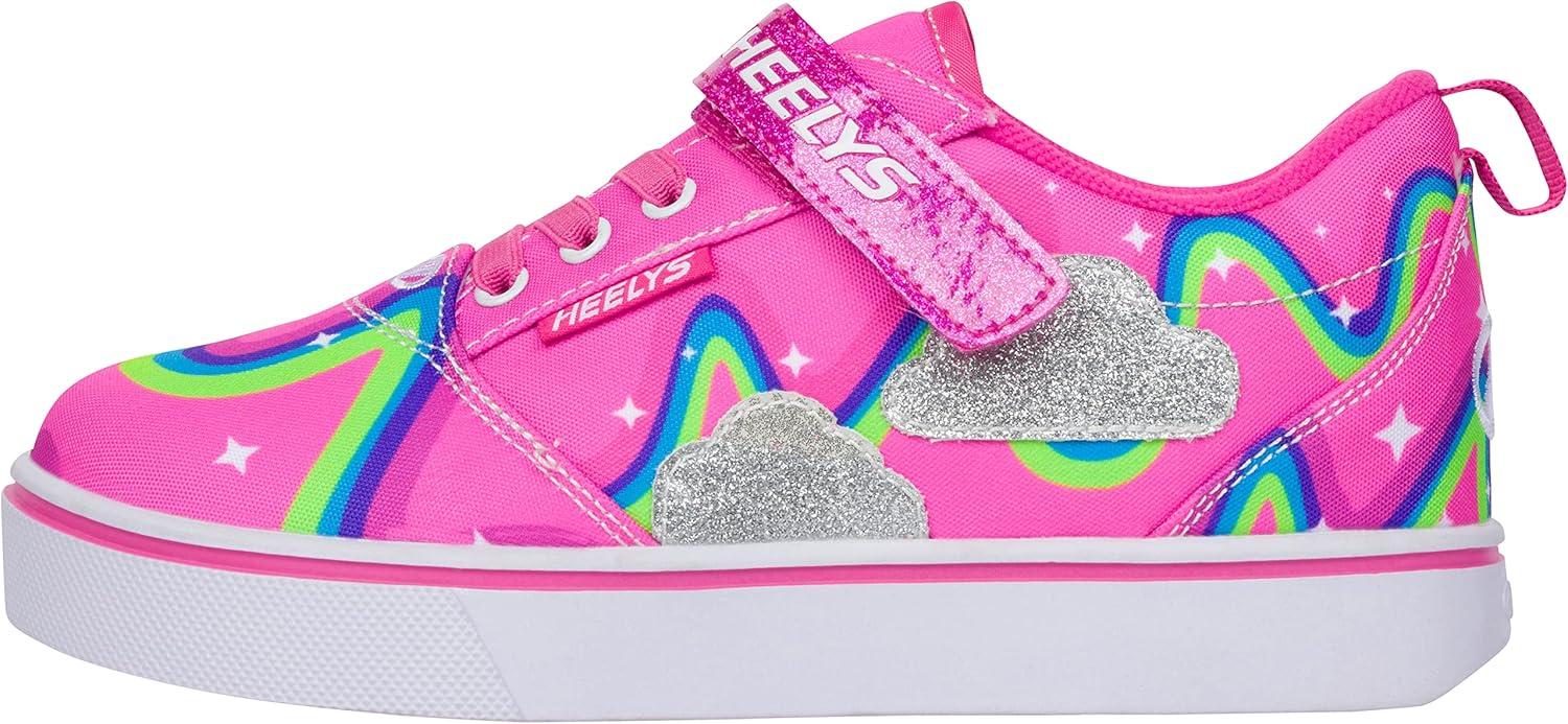 imageHEELYS UnisexChild Wheeled Footwear Skate ShoePinkSilverMulti