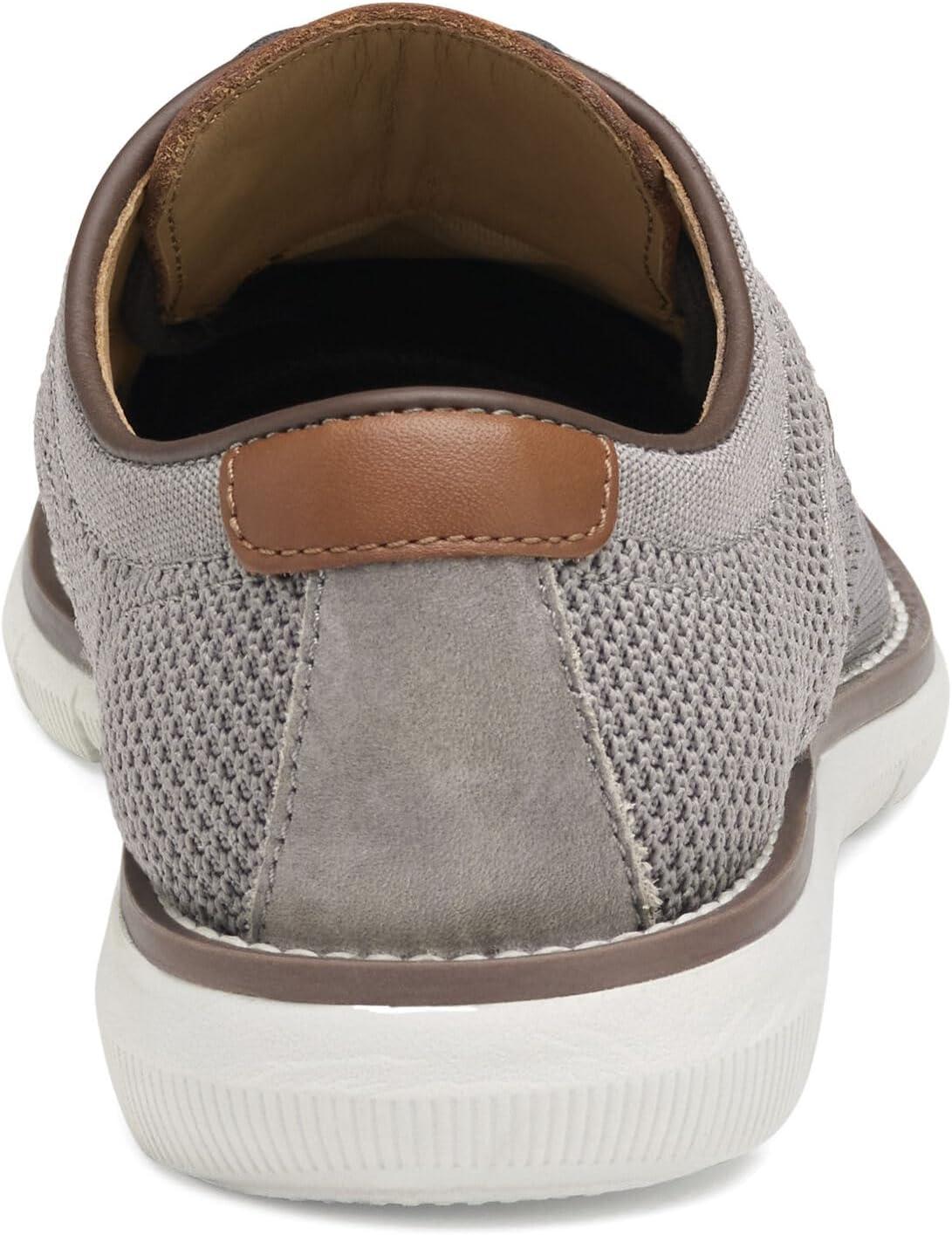 imageJohnston ampamp Murphy Big Kid Holden Knit Wingtip Boys Dress Casual LaceUp ShoeGray Knit