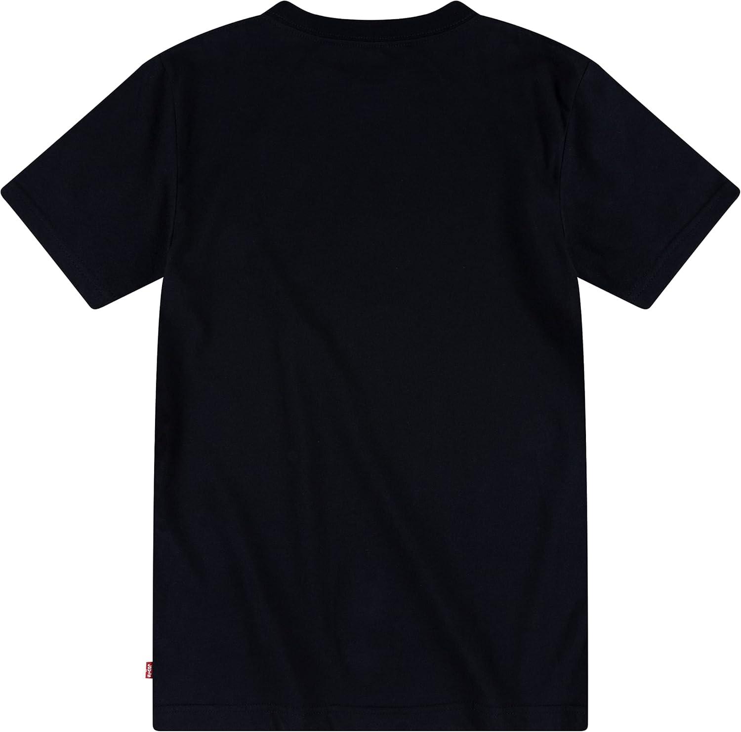 imageLevis Boys Batwing Fill TShirtBlackCamoOrange