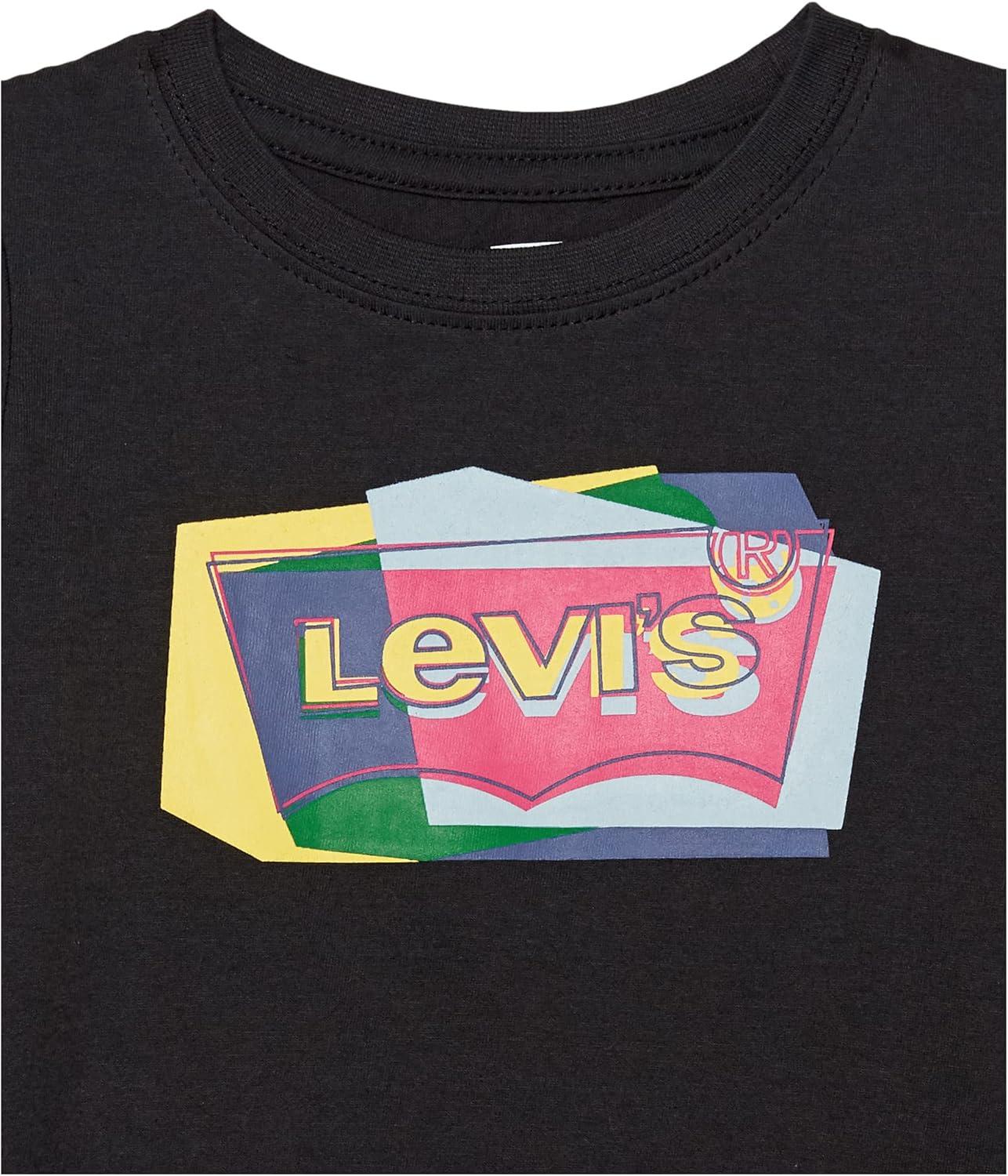 imageLevis Boys Batwing Fill TShirtBlackMulti