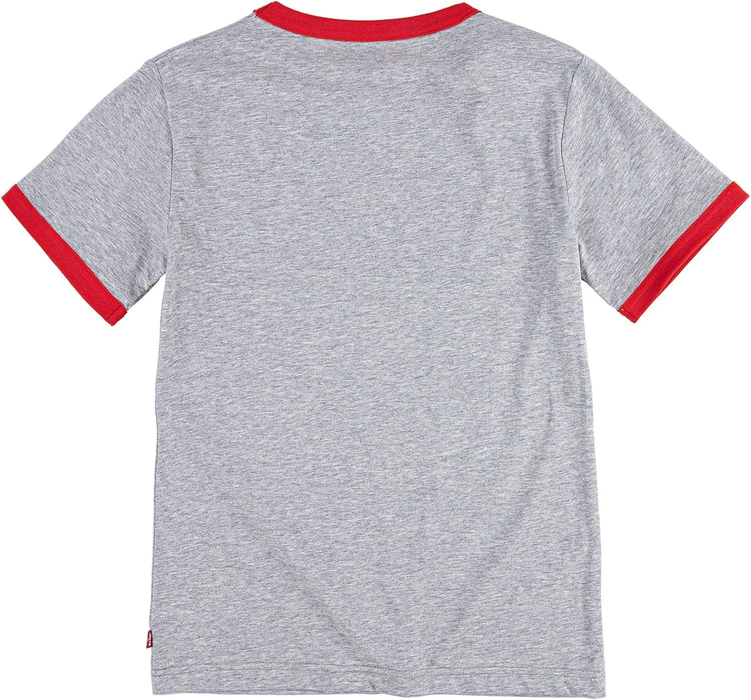 imageLevis Boys Batwing Fill TShirtGreyPlaid