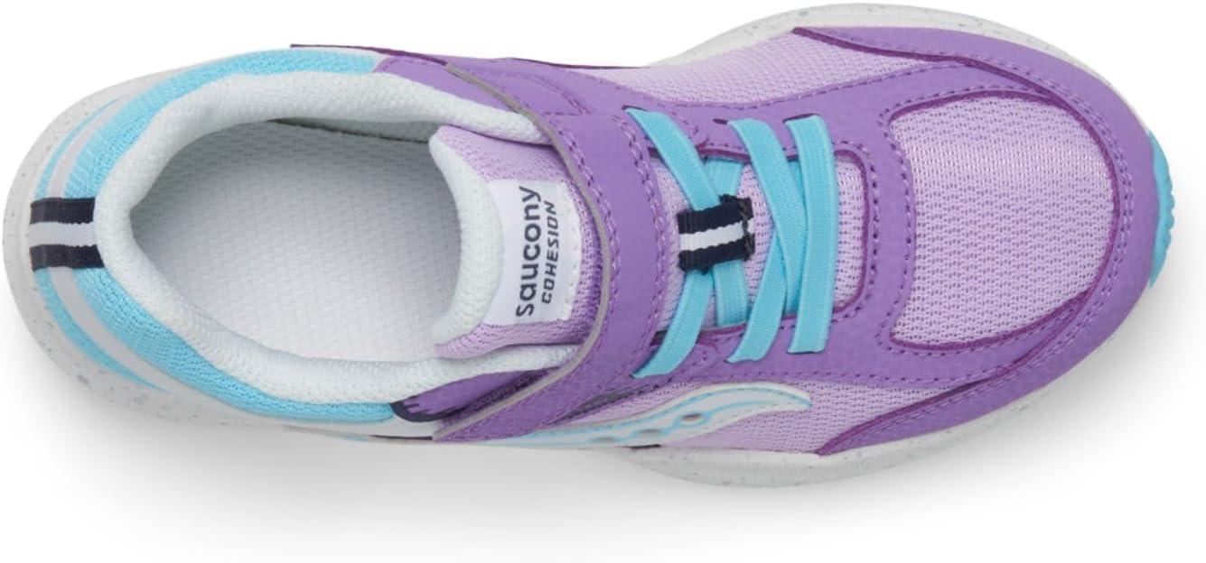 imageSaucony UnisexChild Cohesion KDZ Alternative Closure SneakerPurpleBlue