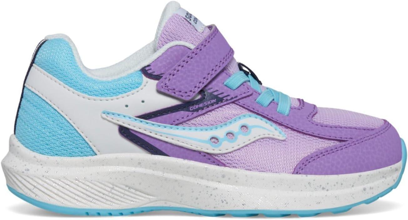 imageSaucony UnisexChild Cohesion KDZ Alternative Closure SneakerPurpleBlue