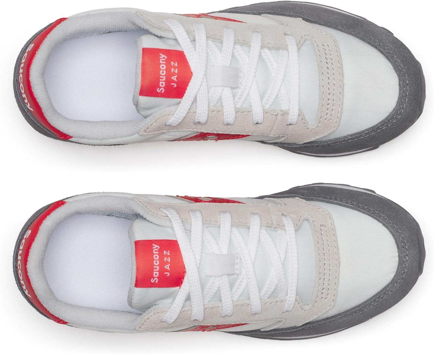 imageSaucony UnisexChild Cohesion KDZ Alternative Closure SneakerWhiteGreyRed