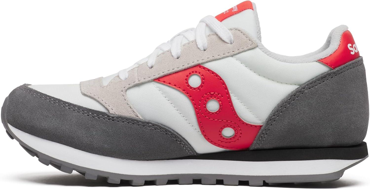 imageSaucony UnisexChild Cohesion KDZ Alternative Closure SneakerWhiteGreyRed