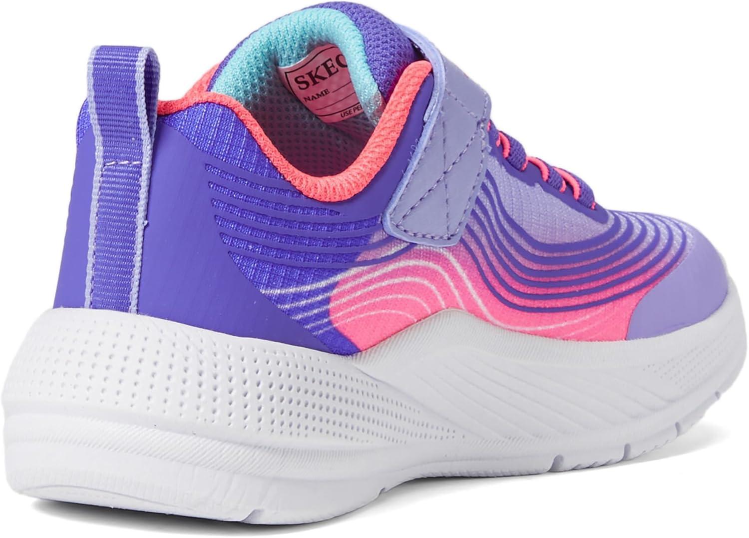 imageSkechers Girls Microspec Advance SneakerLavenderNeon Pink