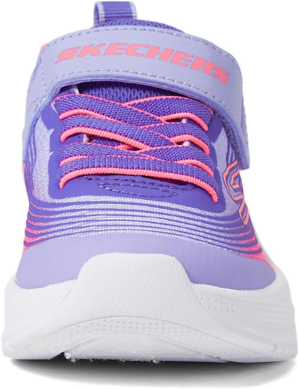 imageSkechers Girls Microspec Advance SneakerLavenderNeon Pink