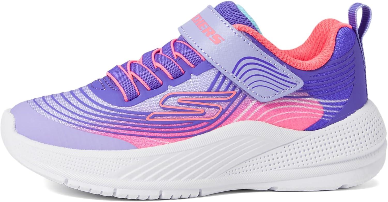 imageSkechers Girls Microspec Advance SneakerLavenderNeon Pink