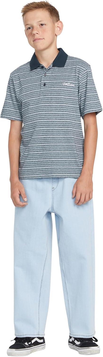 imageVolcom Big Boys Static Stone Polo Short Sleeve Shirt