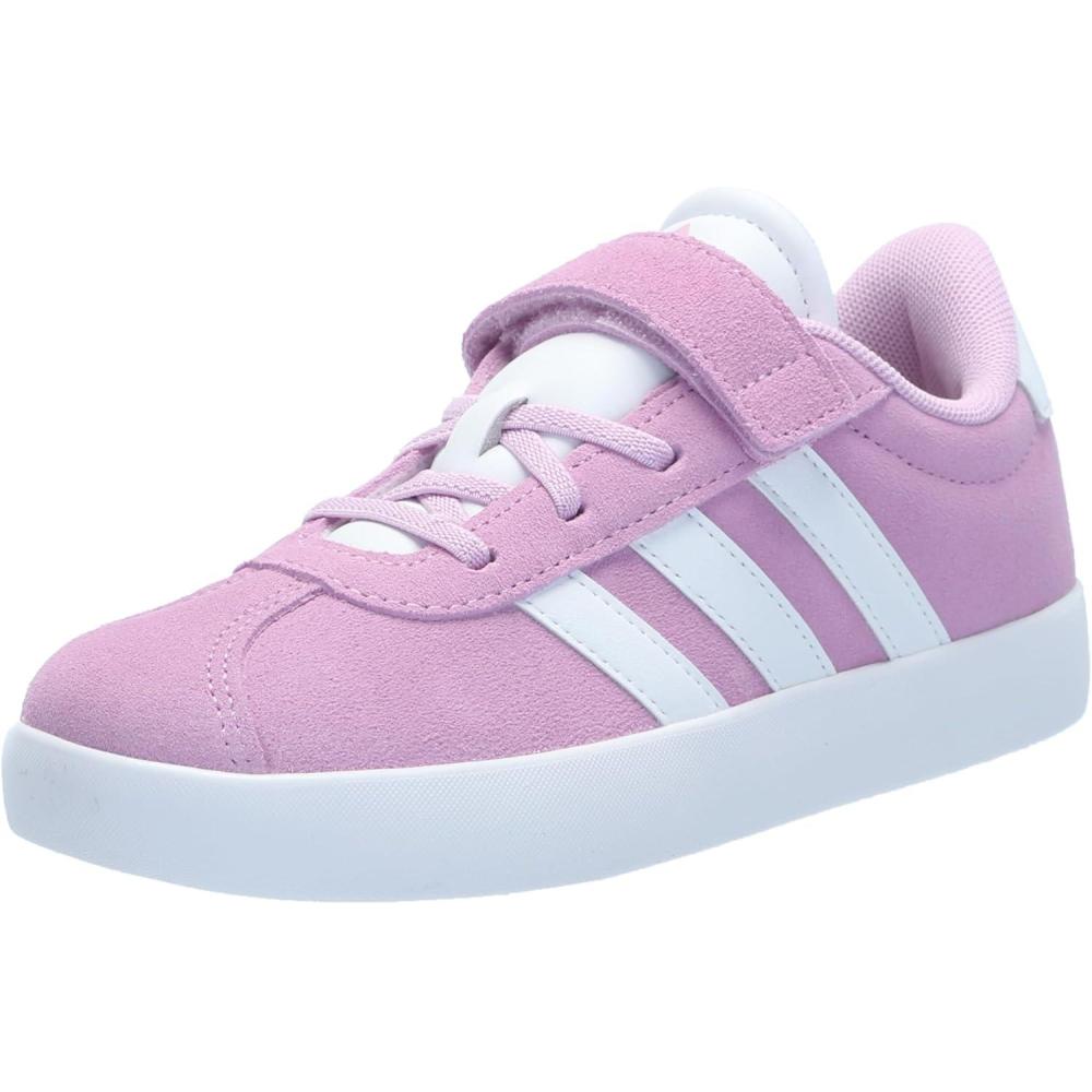 imageAdidas BabyBoys Vl Court 30 Hook ampamp Loop SneakerBliss LilacWhiteGrey