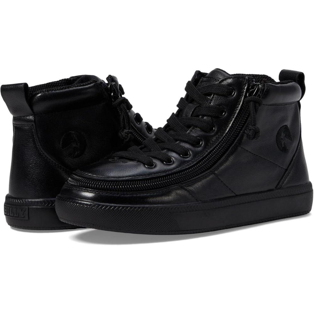 imageBILLY Footwear Kids Classic DR High II High Tops for Kids Canvas Upper Round Toe TPR Midsole ampamp OutsoleBlack Leather