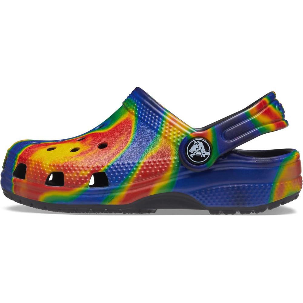 imageCrocs Classic TieDye Graphic Clog ToddlerLittle KidBig KidNavyBlack