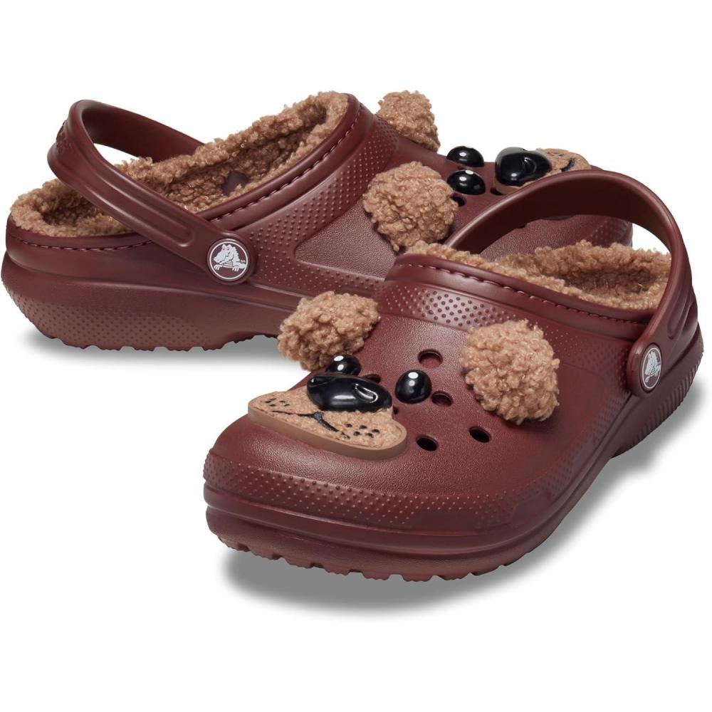 imageCrocs Kids Classic Lined I Am ClogsDark Clay