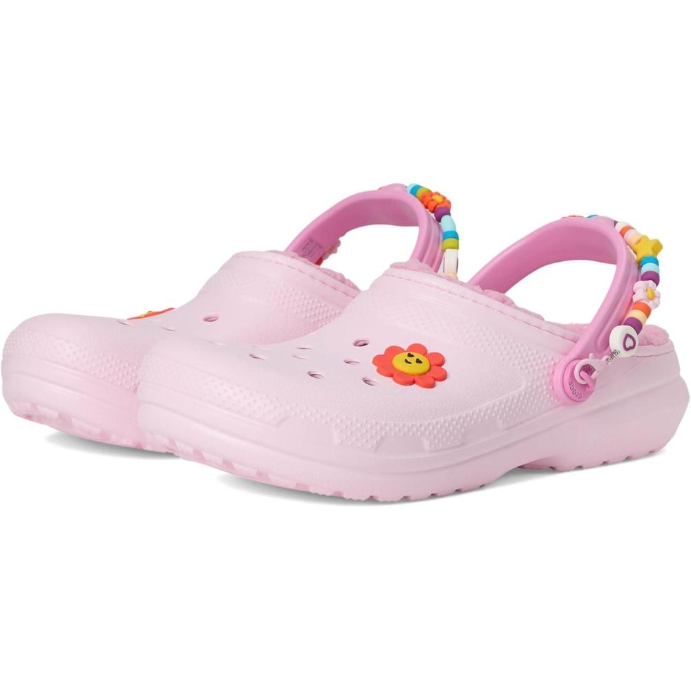 imageCrocs Kids Classic Lined I Am ClogsPink Milk