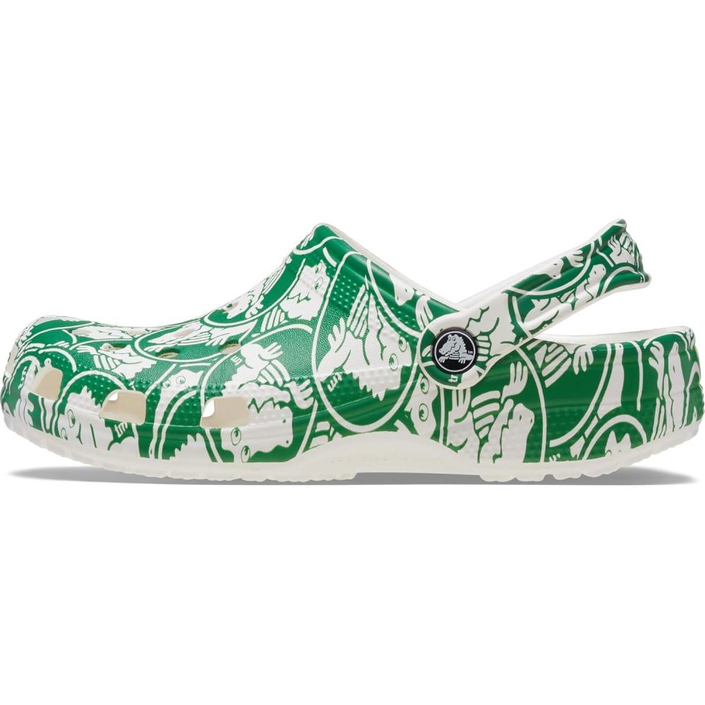 imageCrocs UnisexChild Classic Graphic ClogGreen IvyDuke