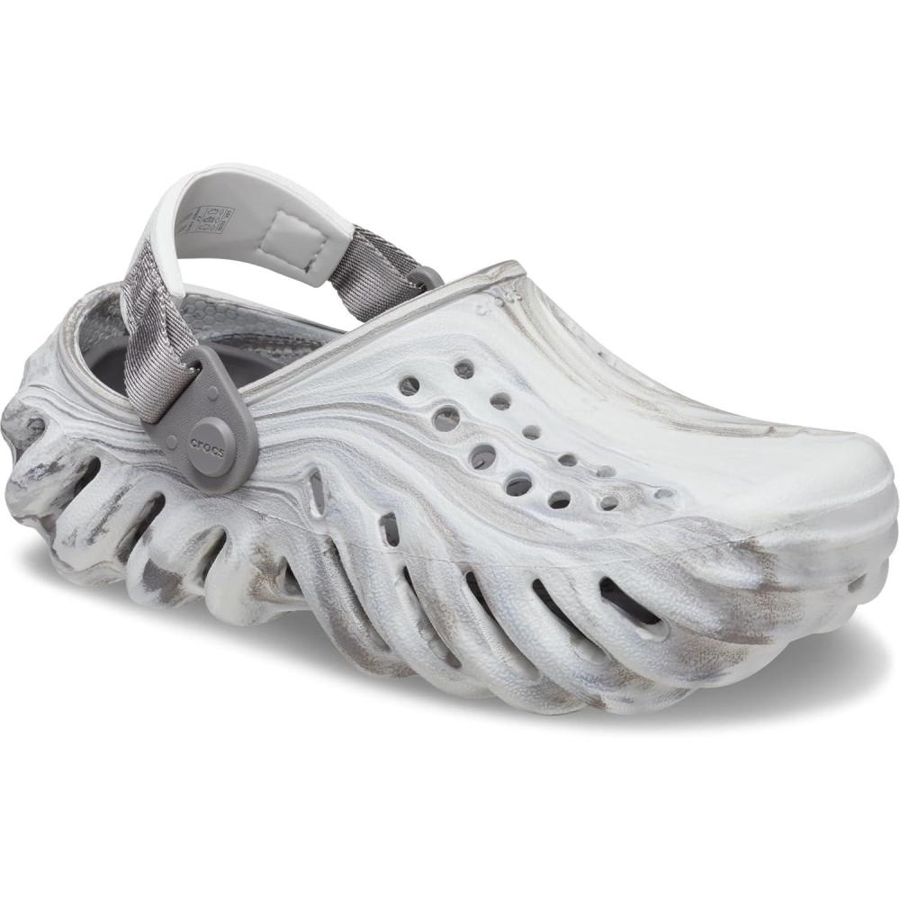 imageCrocs UnisexChild Echo Clogs Little KidBig KidMoonlightMulti